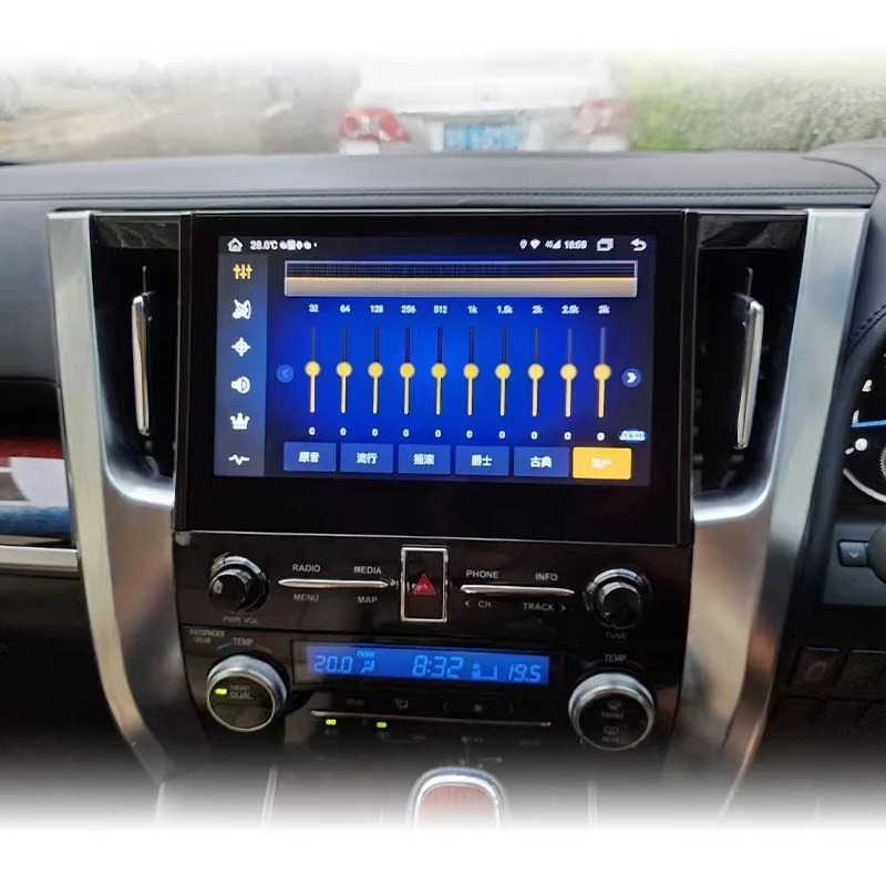 For  Alphard 35 Series Center Console Screen with Vent, Compatible with 2015-2022 Models